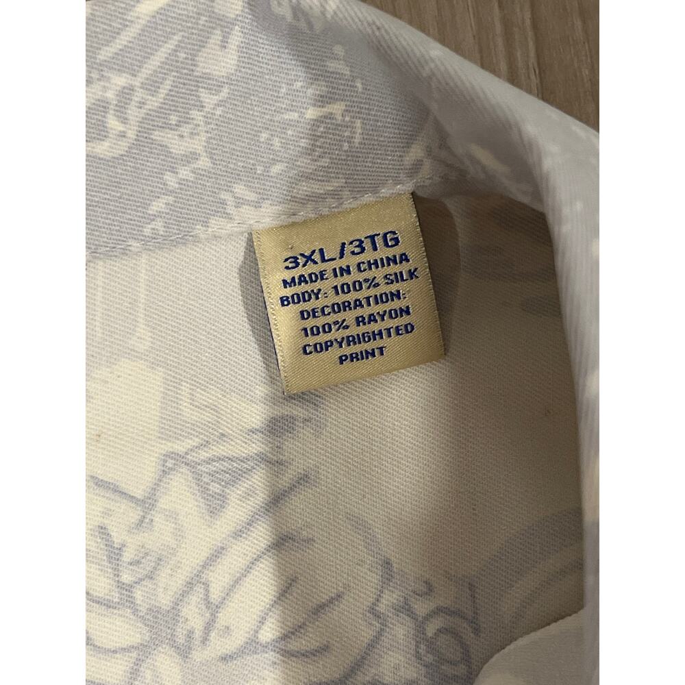 Tommy Bahama Short Sleeve Buttonup, 100% Silk,‎ Embroidered, 3XL, 892-Y - Picture 6 of 6